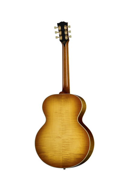 Back of Gibson Custom Shop Rosanne Cash J-185 Heritage Cherry Sunburst.