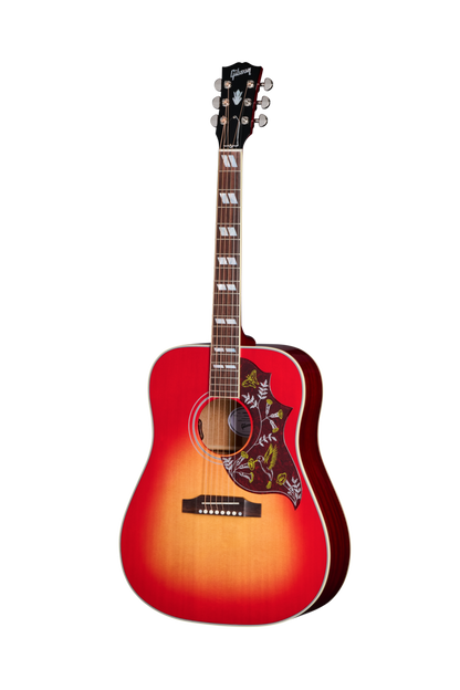 Full frontal of Gibson Hummingbird Standard Vintage Cherry Sunburst.