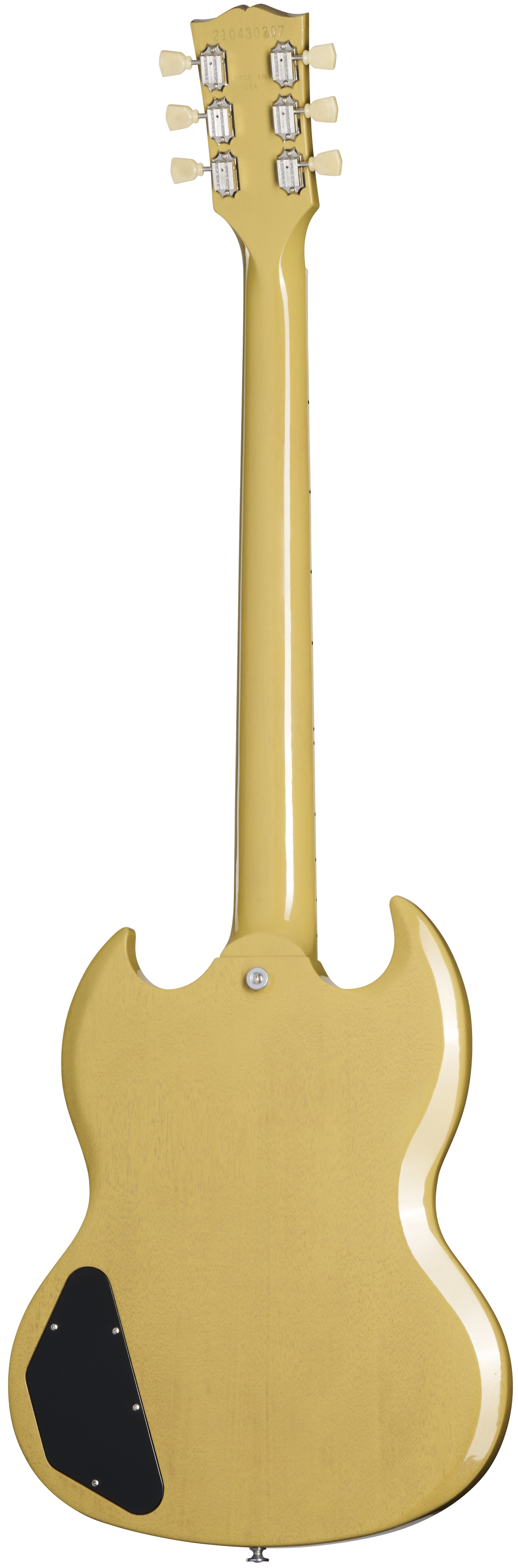 Back of Gibson SG Standard '61 Stop Bar TV Yellow.