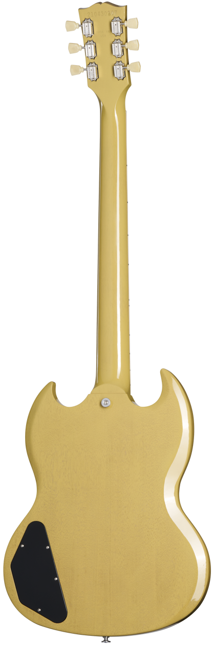 Back of Gibson SG Standard '61 Stop Bar TV Yellow.