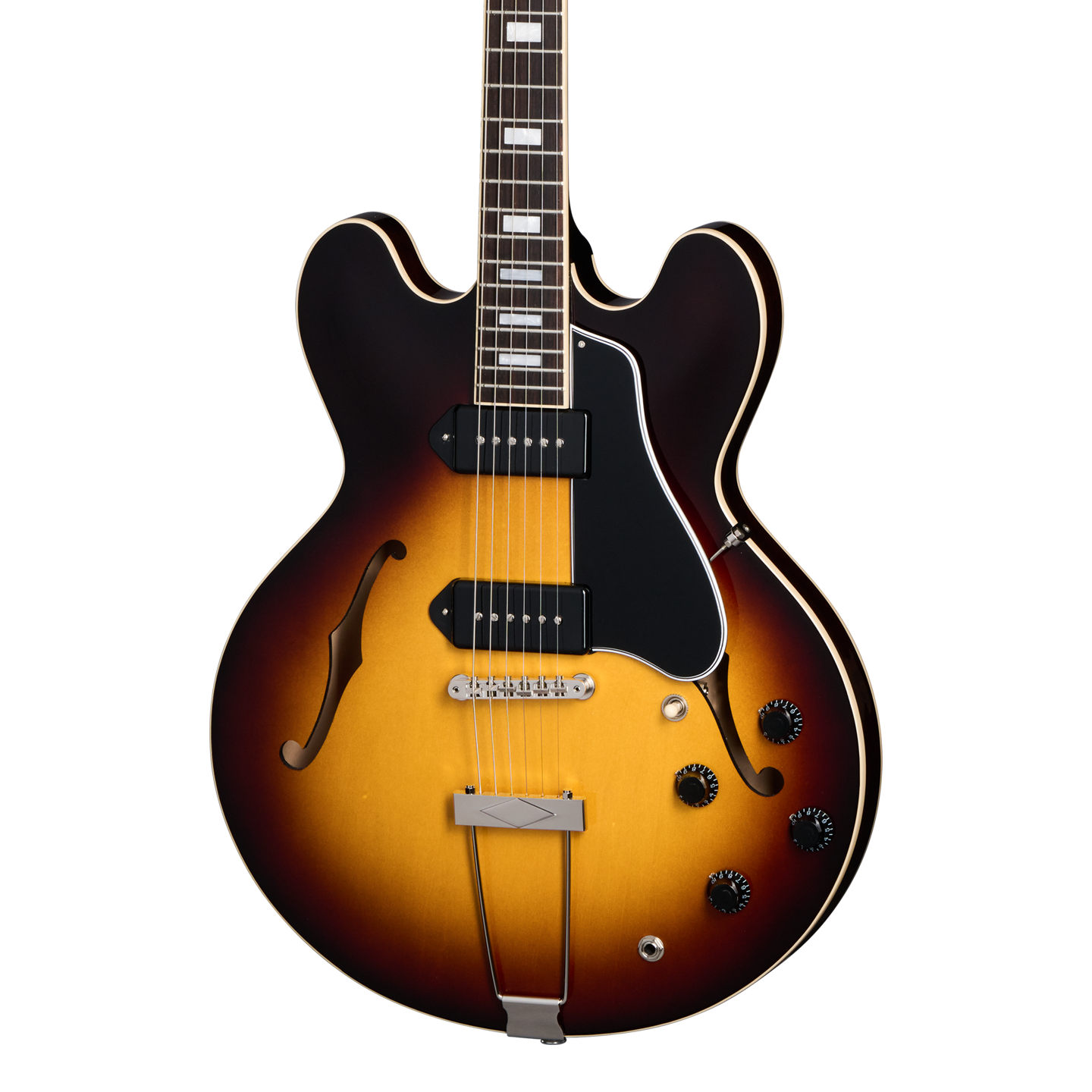 Front of Gibson USA ES-330 Tobacco Sunburst.