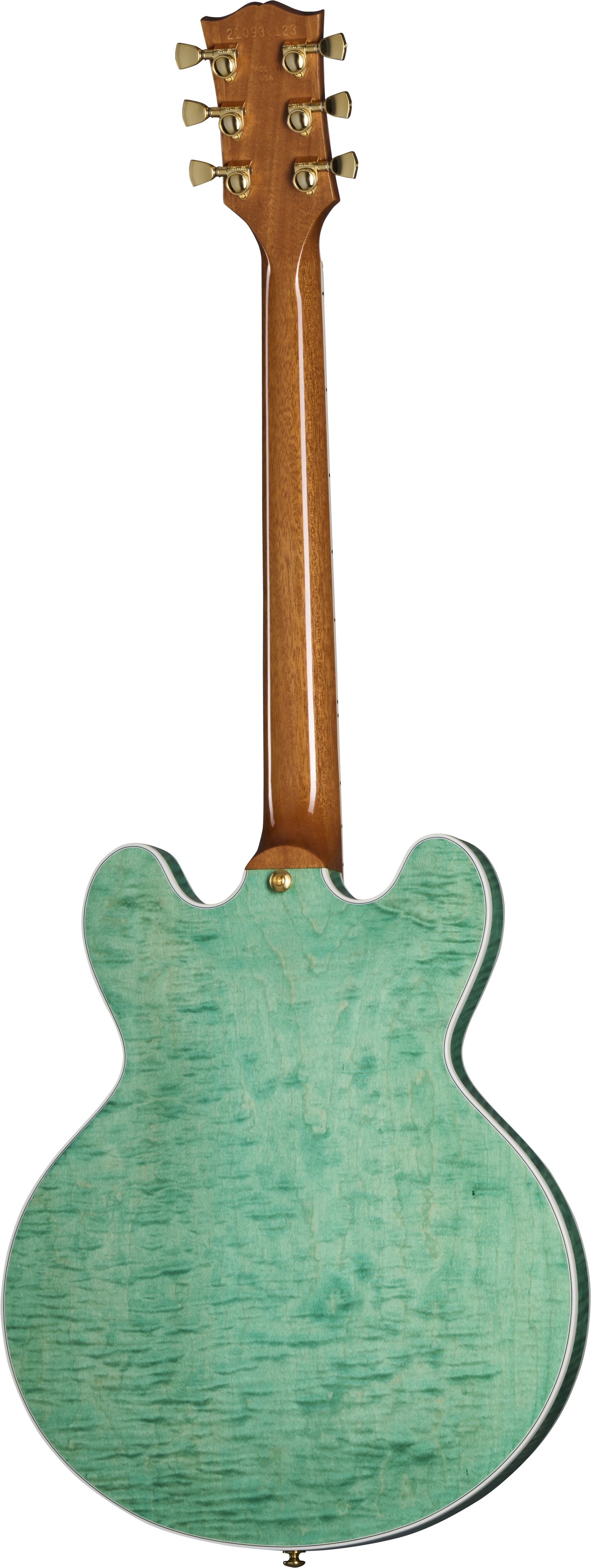 Back of Gibson USA ES Supreme Seafoam Green.