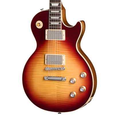 Front of Gibson USA Les Paul Standard 60s Faded Vintage Bourbon Burst.