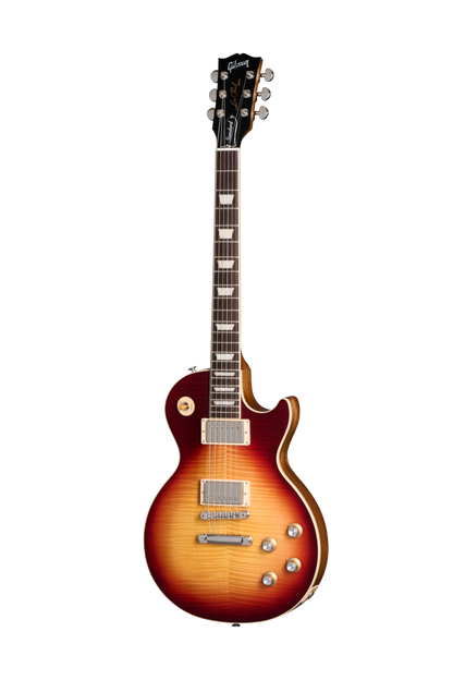 Full frontal of Gibson USA Les Paul Standard 60s Faded Vintage Bourbon Burst.