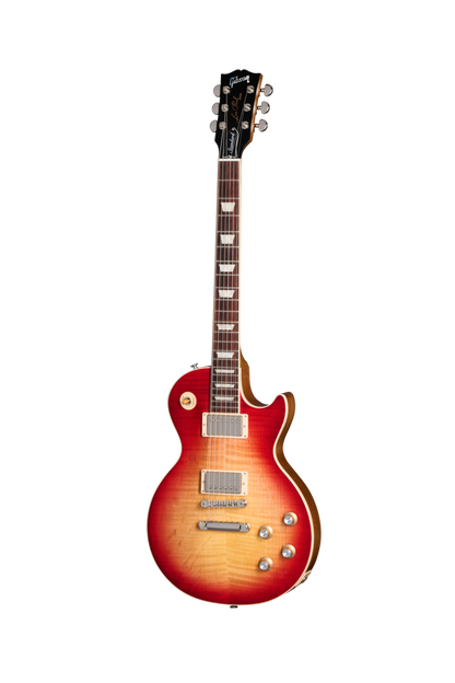 Full frontal of Gibson USA Les Paul Standard 60s Faded Vintage Cherry Sunburst.