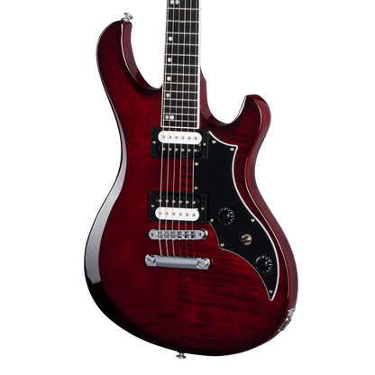 Front of Gibson USA Victory Figured Top Wine Red Burst.