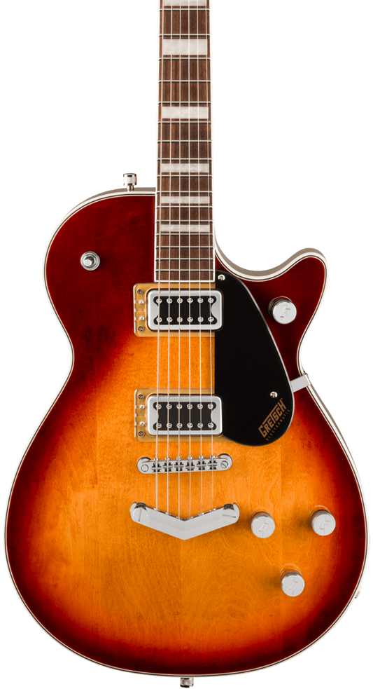 Front of Gretsch G5220 Electromatic Jet BT Single-Cut w/ V-Stoptail Laurel Fingerboard Sweet Tea.