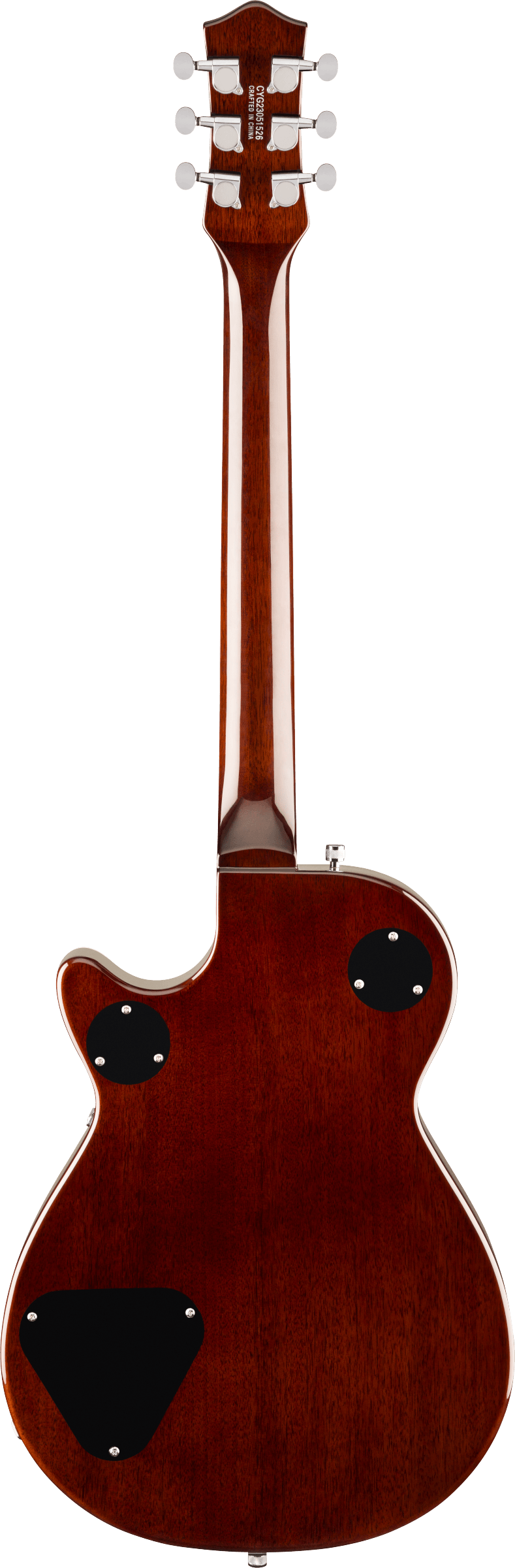 Back of Gretsch G5220 Electromatic Jet BT Single-Cut w/ V-Stoptail Laurel Fingerboard Sweet Tea.