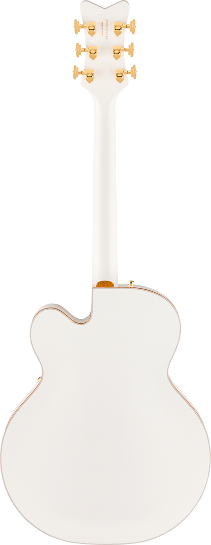 Back of Gretsch Professional Falcon Hollowbody White Bigsby.