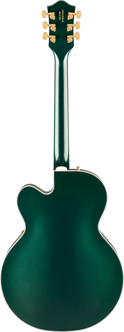 Back of Gretsch Professional Nashville Hollowbody Cadillac Green.