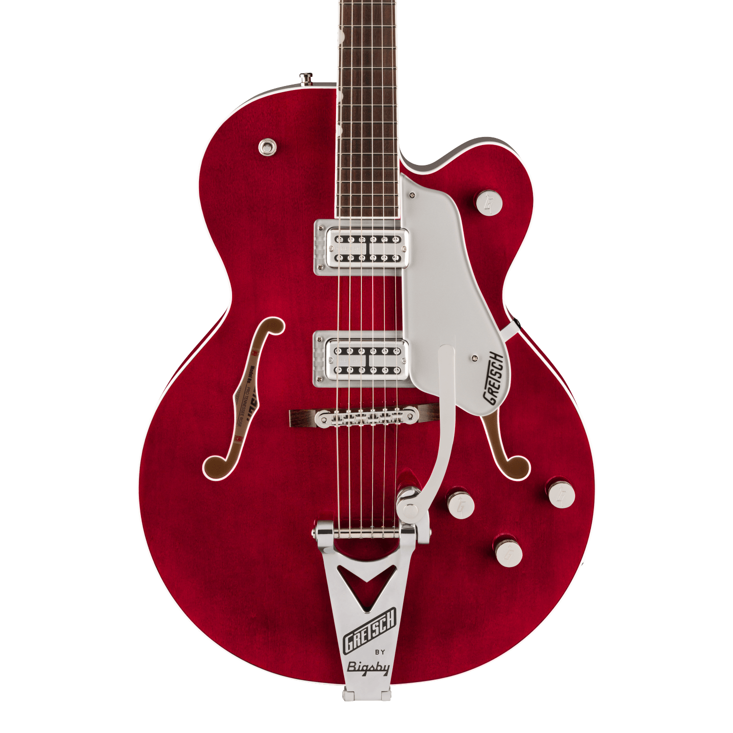 Front of Gretsch Professional Tennessean Hollowbody Deep Cherry.