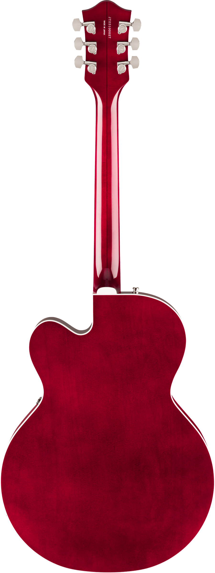 Back of Gretsch Professional Tennessean Hollowbody Deep Cherry.