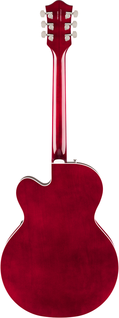 Back of Gretsch Professional Tennessean Hollowbody Deep Cherry.