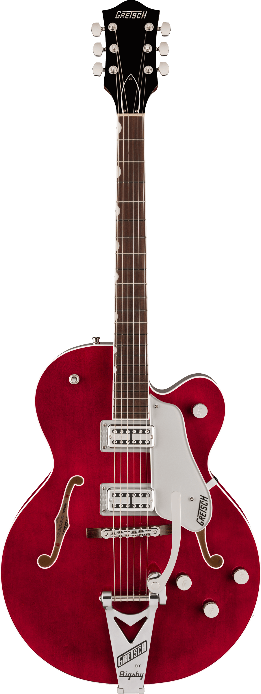 Full frontal of Gretsch Professional Tennessean Hollowbody Deep Cherry.