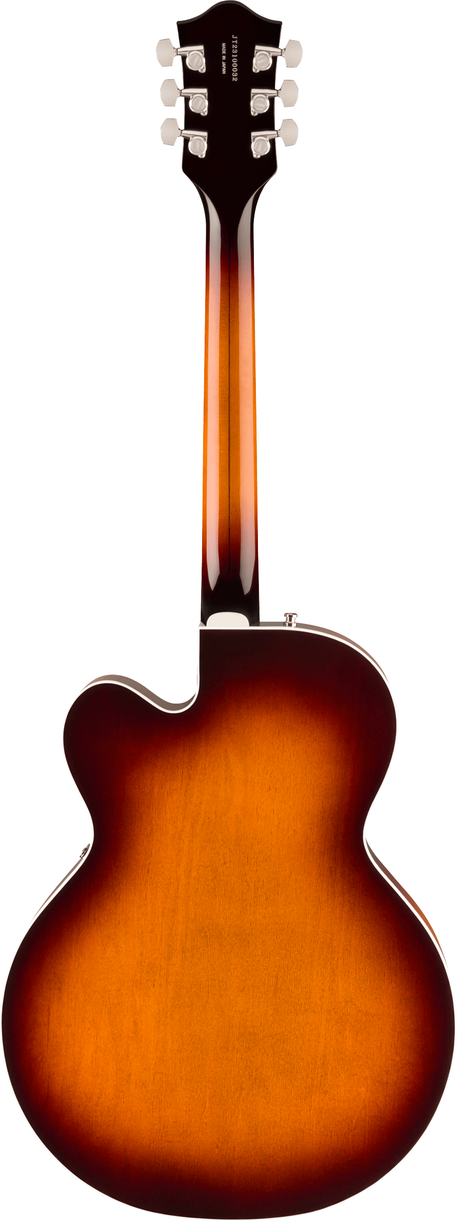 Back of Gretsch Professional Tennessean Hollowbody Havana Burst.