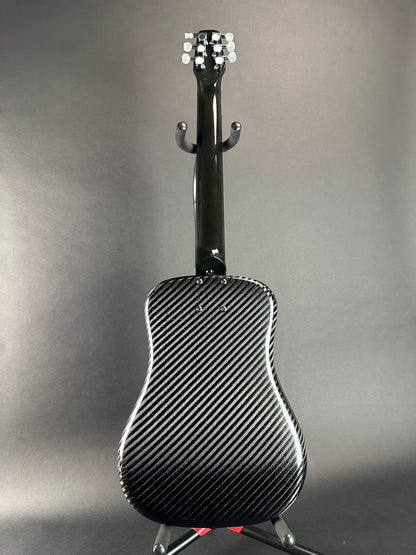 Full back of Used Klos Travel Guitar Carbon Fiber.