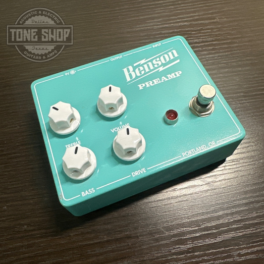 Top of Used Benson Preamp Turquoise.