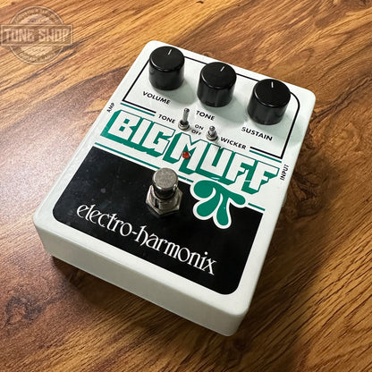 Top of Used Electro-Harmonix Big Muff Pi Tone Wicker.