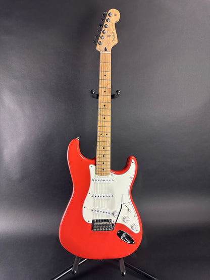 Full front shot of Used Fender LTD Fat 50s Player Strat Fiesta Red.