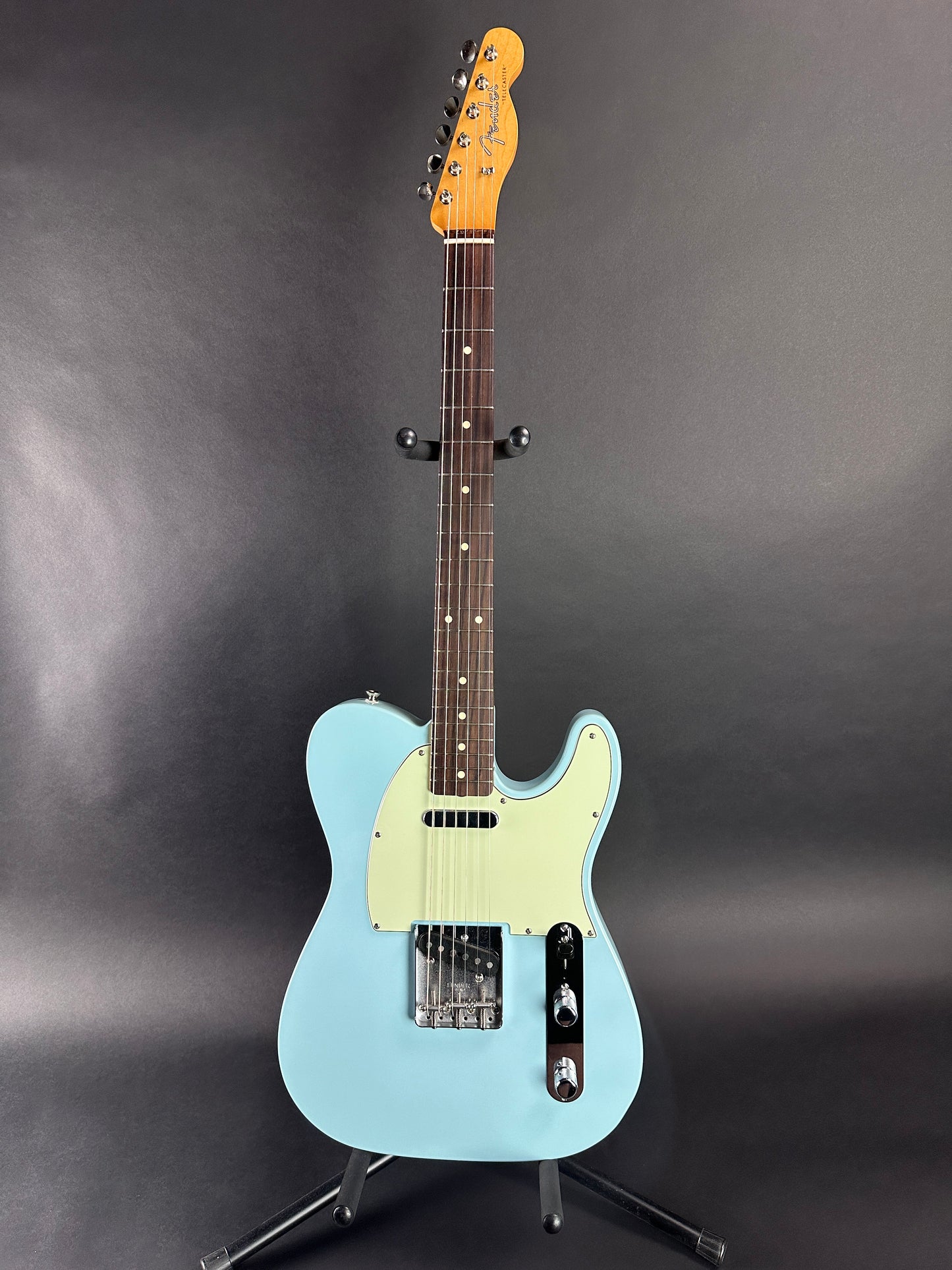 Full front shot of Used Fender Vintera II 60's Telecaster Sonic Blue.