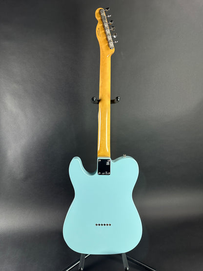 Full back shot of Used Fender Vintera II 60's Telecaster Sonic Blue.