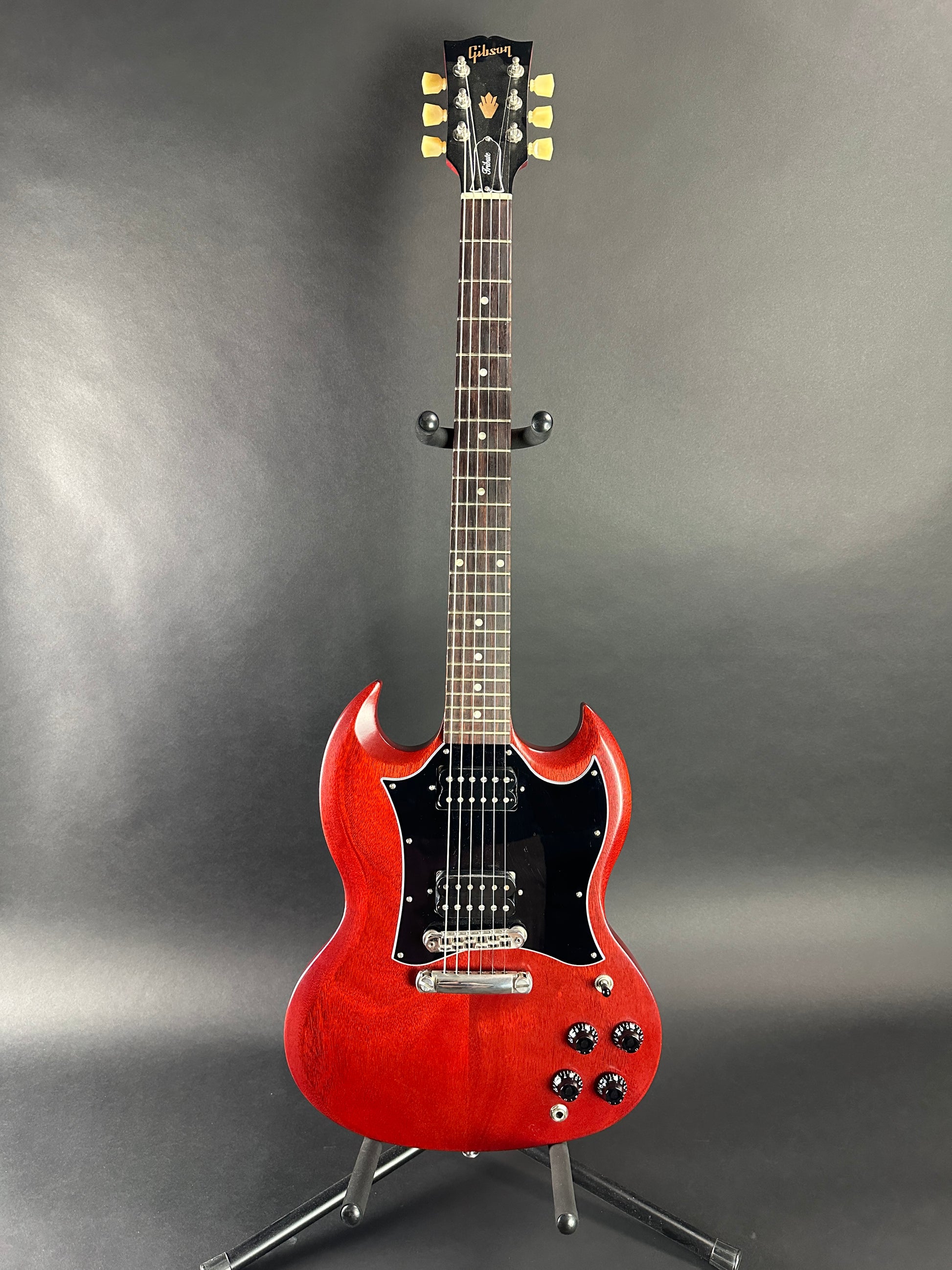 Full front of Used Gibson SG Tribute Cherry.