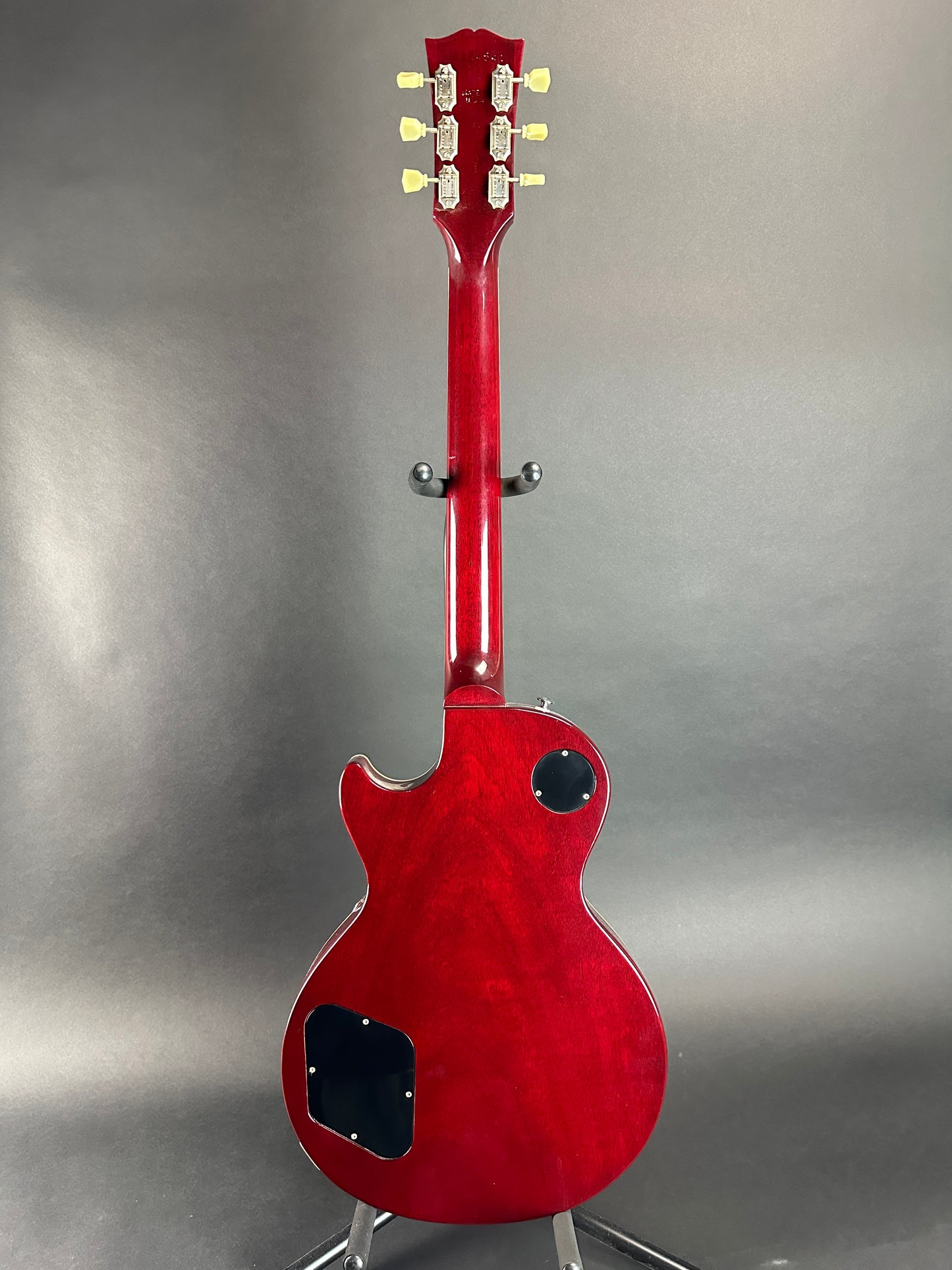 Full back of Used 2004 Gibson Les Paul Deluxe Wine Red.