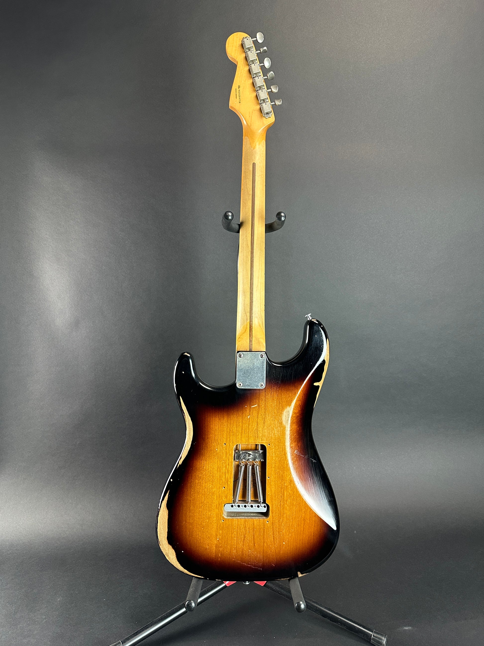 Full back of Used Fender Road Worn '50s Strat 2 Color Burst.