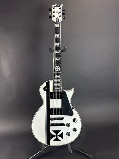 Full front of Used ESP LTD Iron Cross James Hetfield.