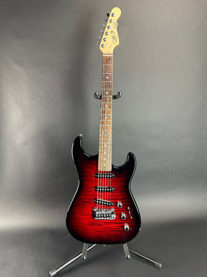 Full front of Used G&L USA S500 Redburst.