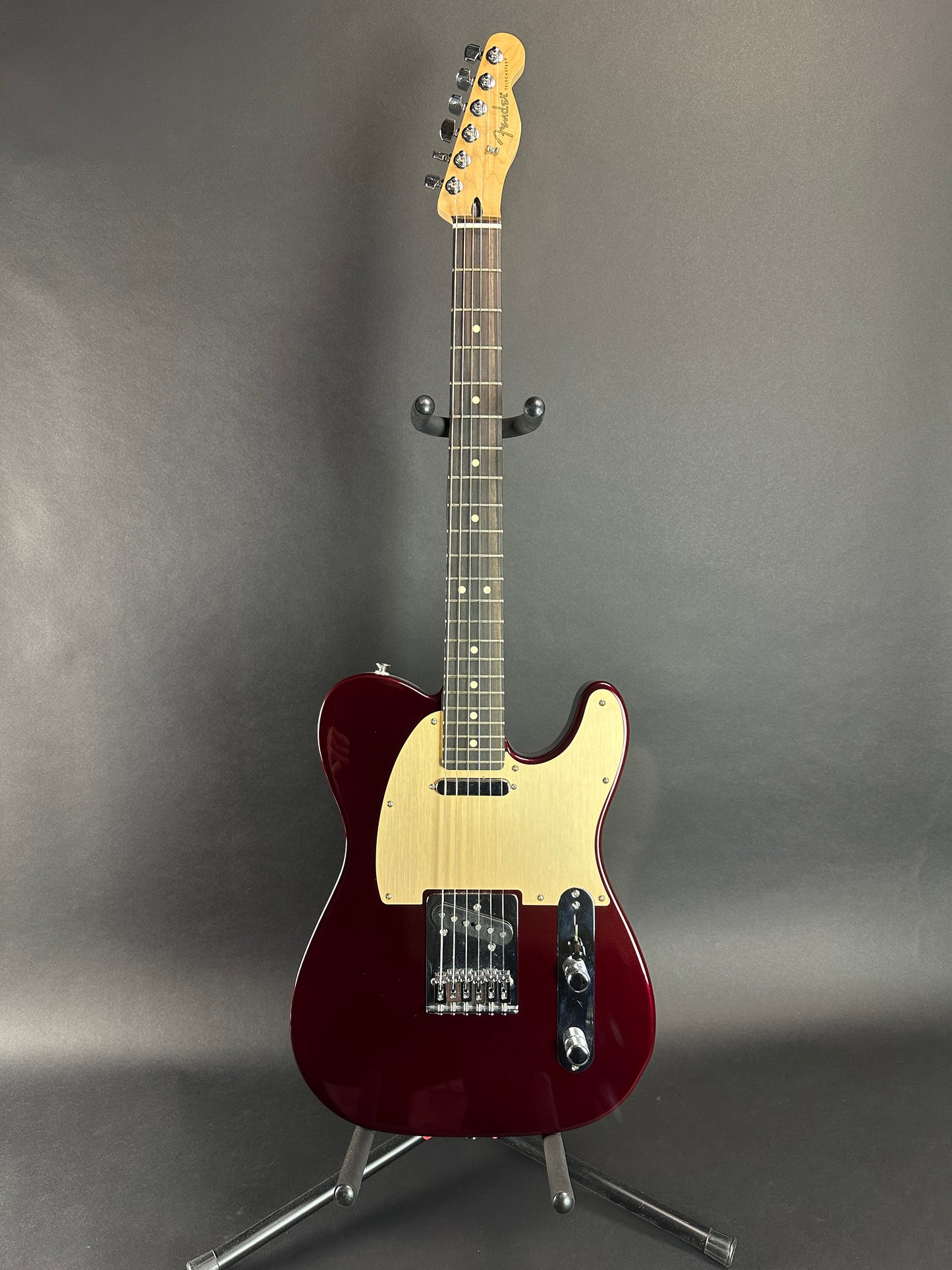 Full front of Used Fender LTD Player Telecaster Oxblood.