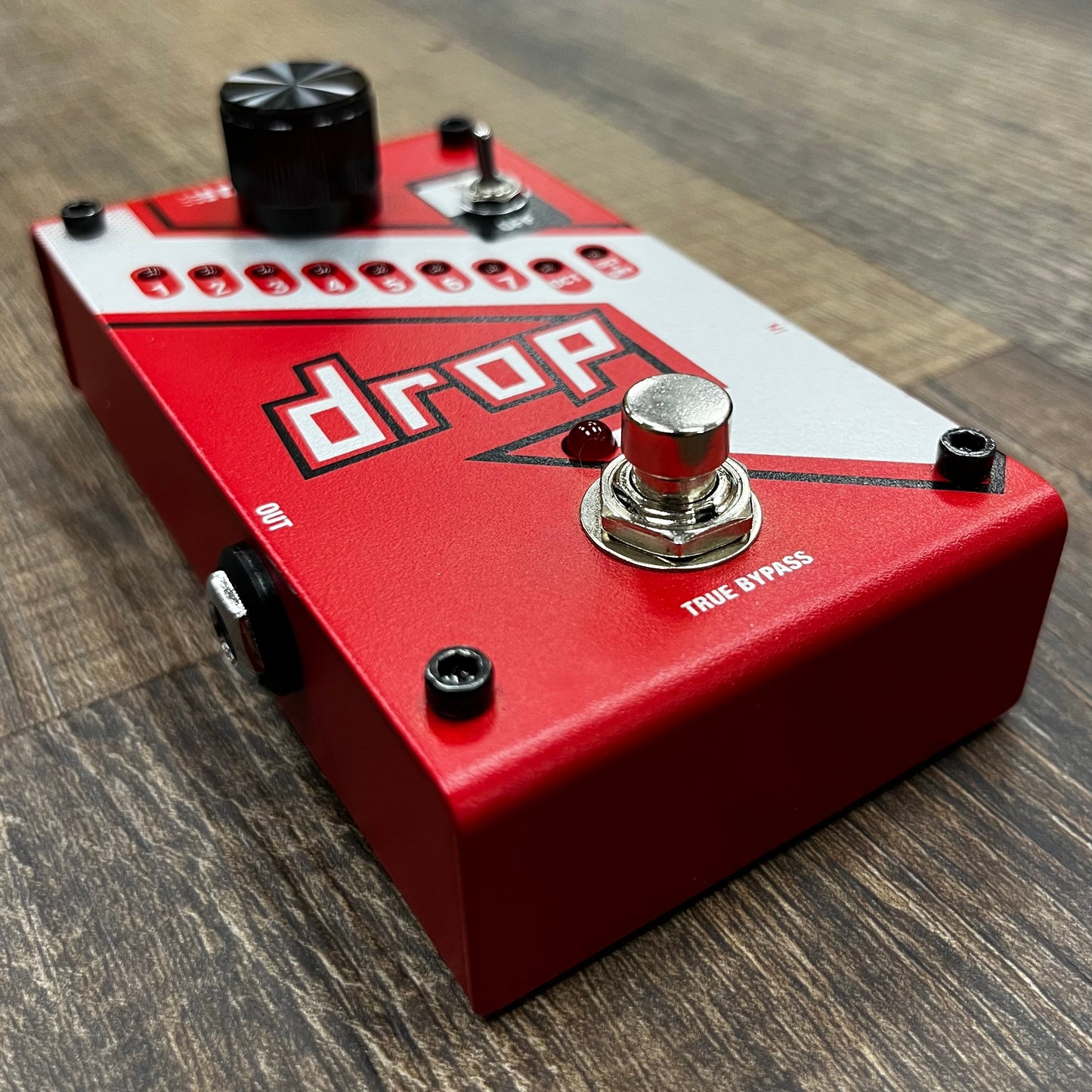 Side of Used Digitech Drop Polyphonic Droptune Pedal w/Box TFW42