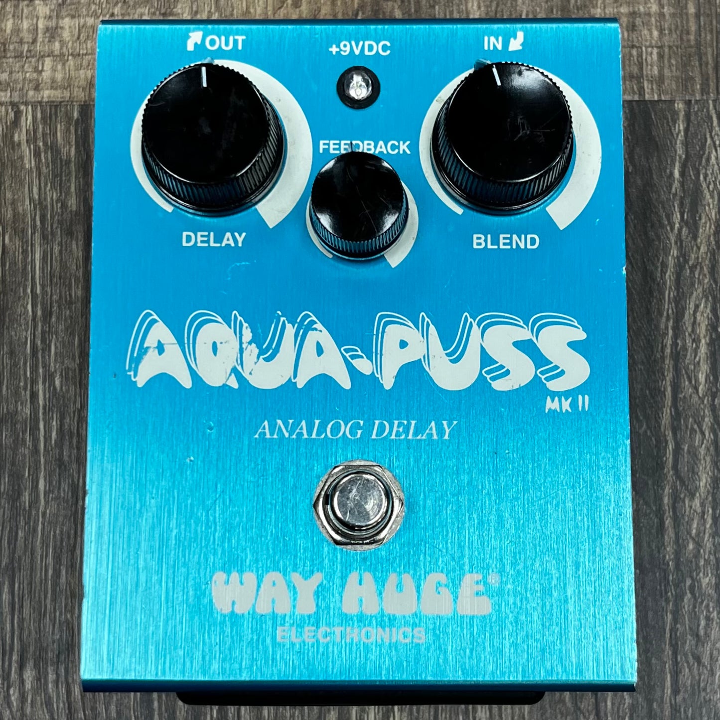 Top of Used Way Huge Aqua-Puss MKII Analog Delay Pedal TFW80