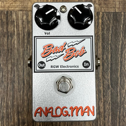 Top of Used Analog.Man Bad Bob Boost Pedal w/Gain Control w/Box TFW67