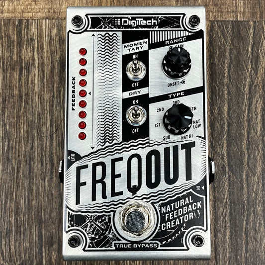 Top of Used Digitech Freqout Natural Feedback Creator Pedal w/box TFW86