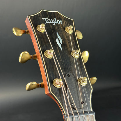 Headstock of Used Taylor 814ce Builder's Edition.