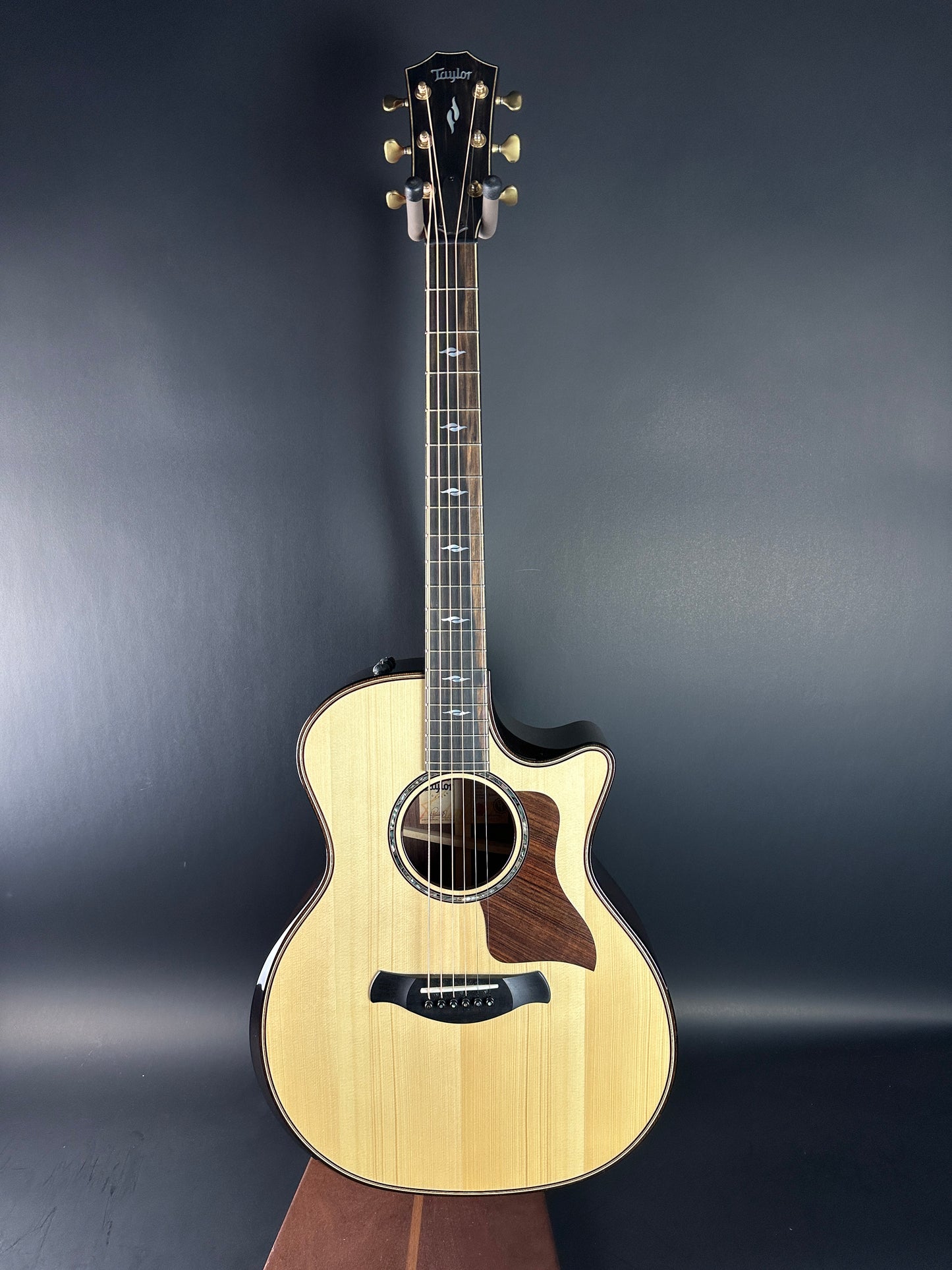 Full front of Used Taylor 814ce Builder's Edition.