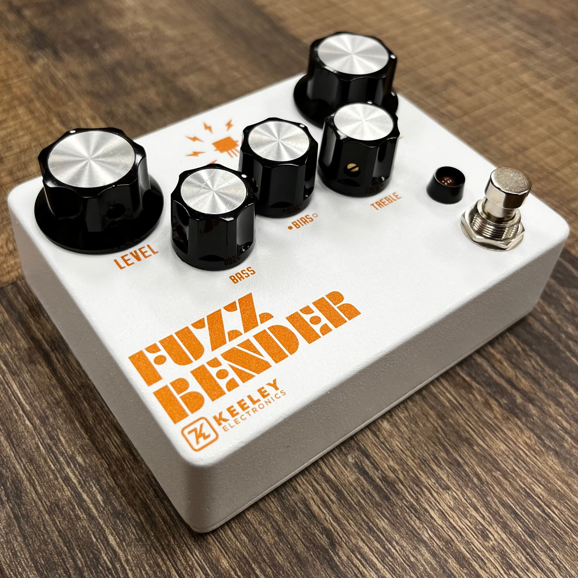 Side of Used Keeley Fuzz Bender Pedal w/box TFW70