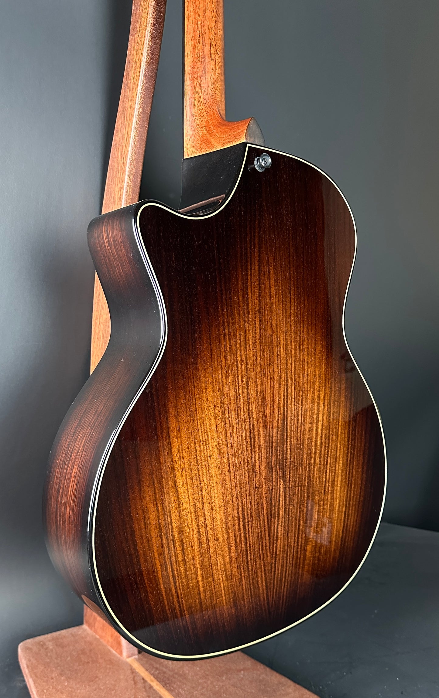 Back angle of Used Taylor 814ce Builder's Edition.