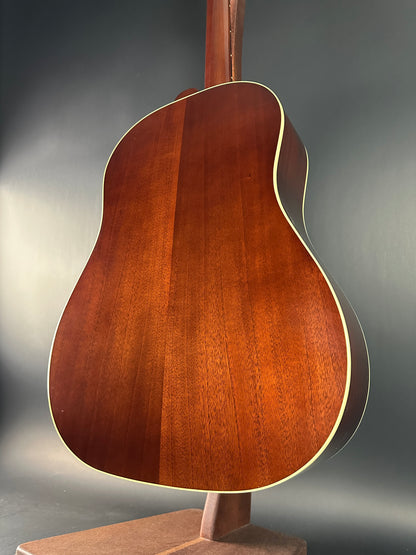 Back angle of Used 2024 Gibson Demo Shop 50s J-45 Sunburst.