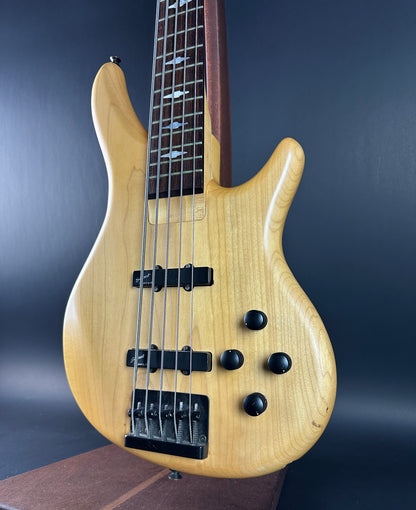 Front angle of Used 1992 Ibanez GT Series 5-String Bass.