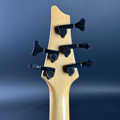 Back of headstock of Used 1992 Ibanez GT Series 5-String Bass.