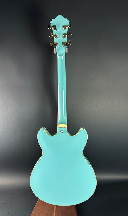 Full back of Used Ibanez AS73G-MTB Blue.