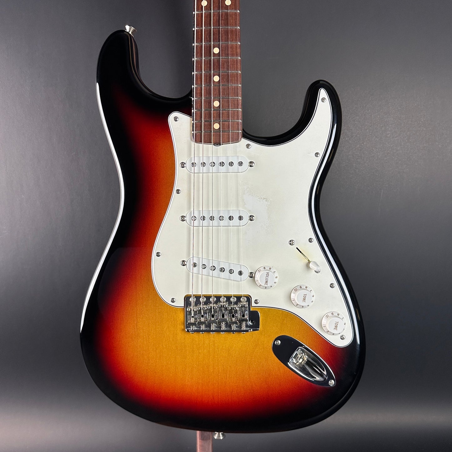 Front of Used 2005 Fender 1960 Stratocaster NOS Sunburst.