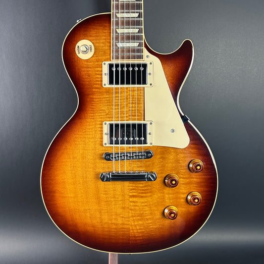 Front of Used 2013 Gibson Les Paul Standard Sunburst.