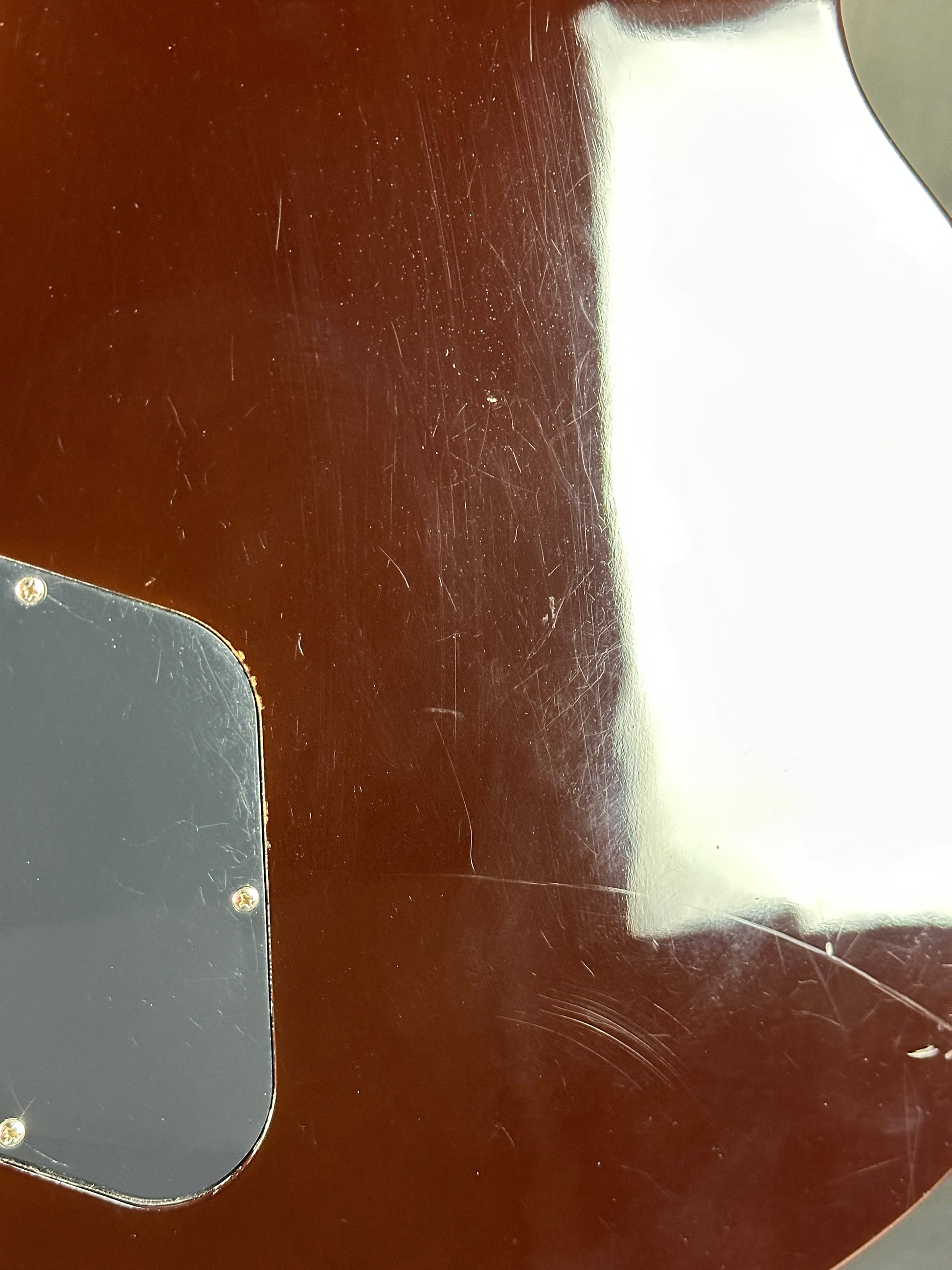 Scratches on back of Used 2013 Gibson Les Paul Standard Sunburst.