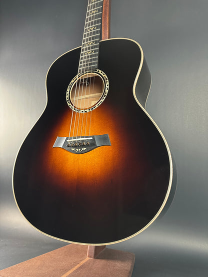 Front angle of Used Taylor Cystom C18e B3001 Grand Orchestra Mahogany/Sitka Custom #1.