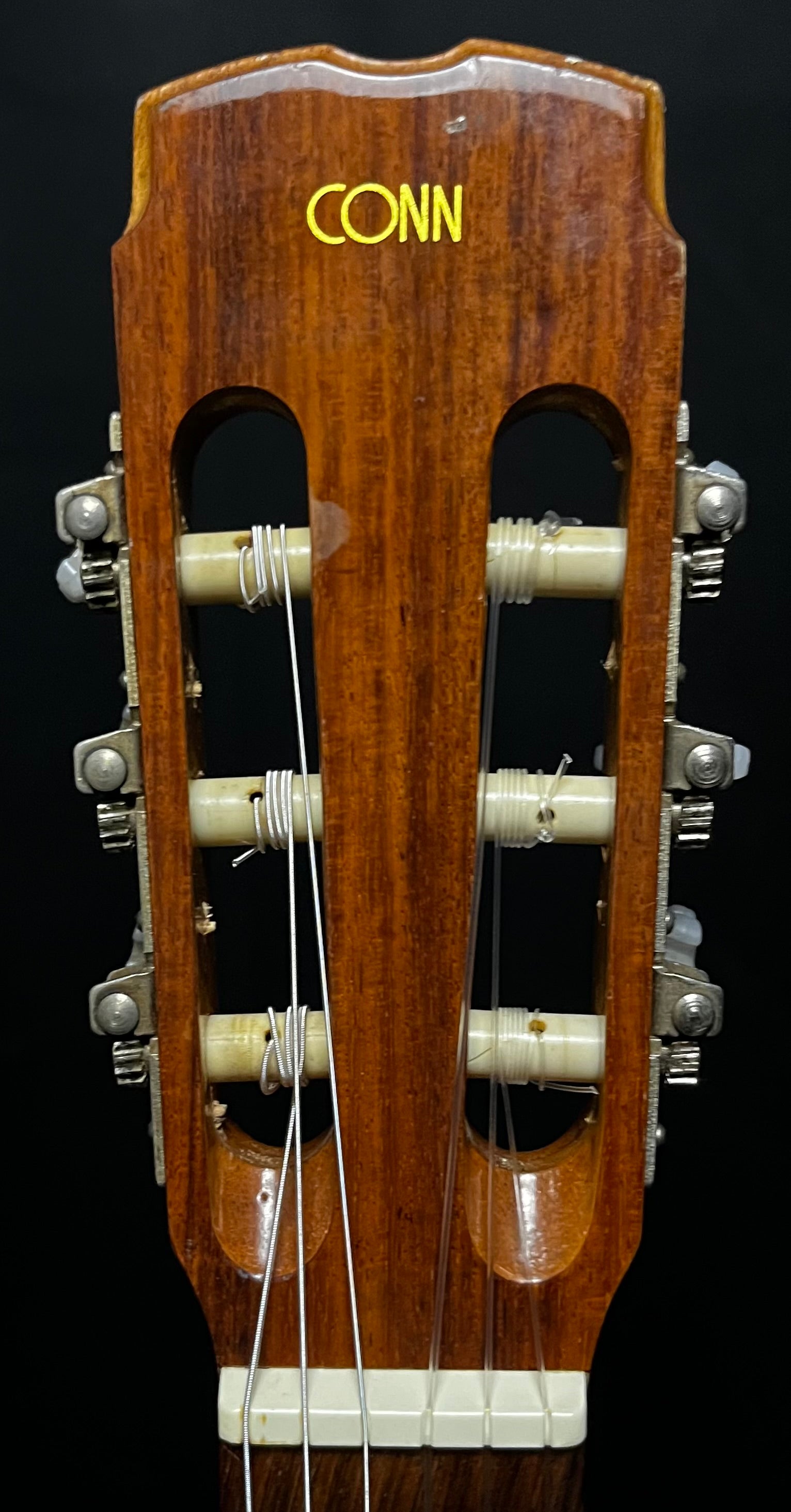 Headstock of Used Conn C-10 Classical Guitar Made in Japan TFW162