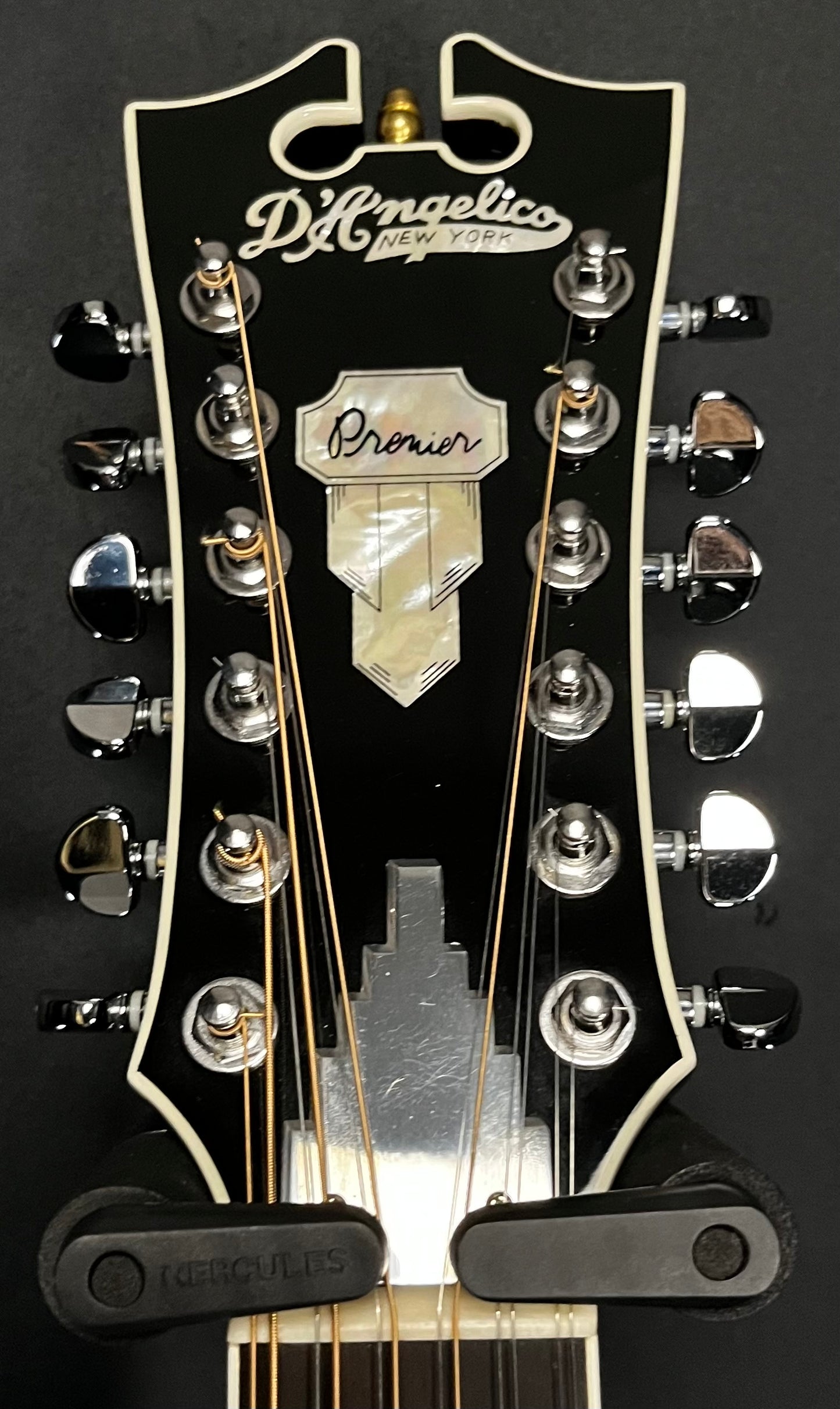 Headstock of Used D'Angelico 12-String DAPG212VSBCP Sunburst TFW158