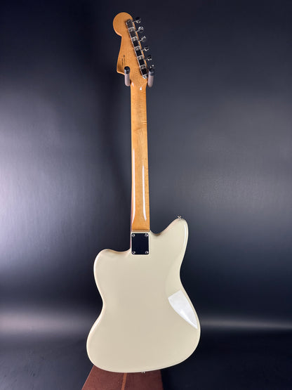 Full back of Used Fender Vintera I Jazzmaster Olympic White.